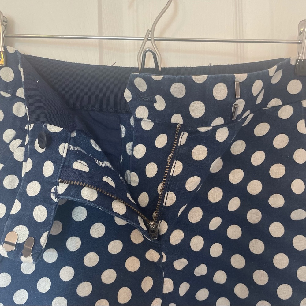 Blue and White Polka Dot Shorts - Picture 3 of 5
